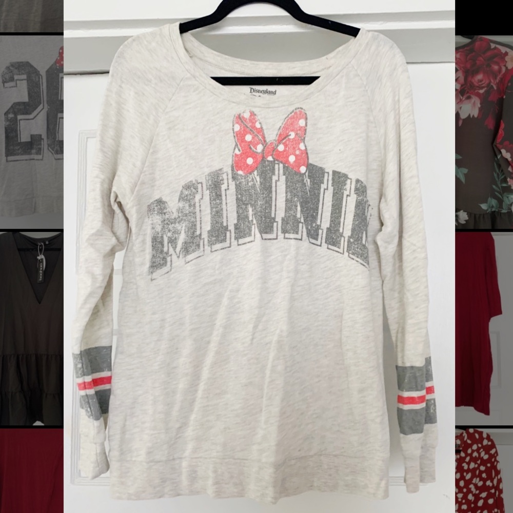 Disney Parks Minnie Terry Cloth Sweatshirt